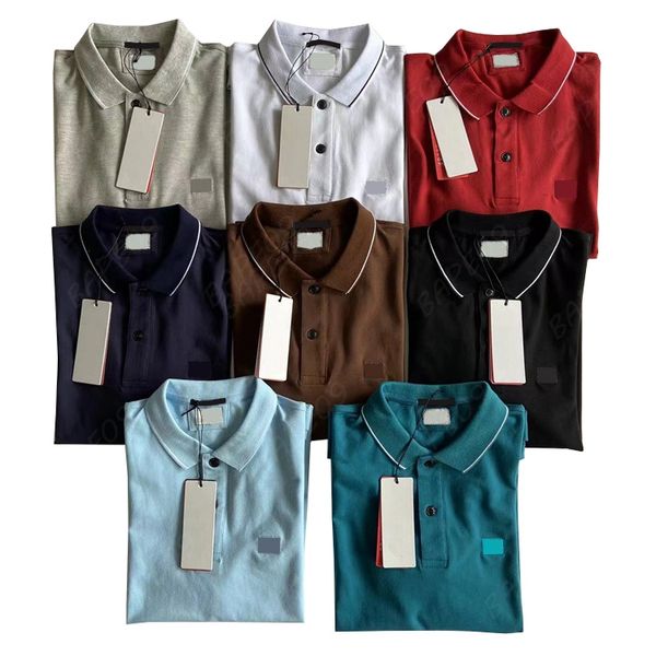 

mens designer polo shirt summer shirt embroidery white t shirt men tee casual fashion loose short t-shirt, White;black