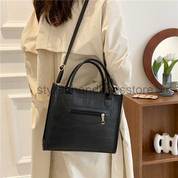 

shoulder bags large capacity bag for women's autumn 2023 new fashion tote bag for students' classroom leisure one shoulder bagstyl
