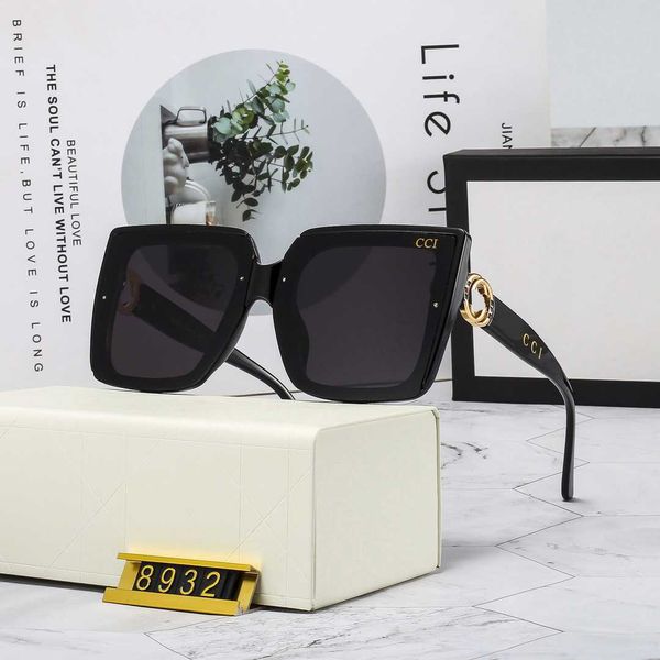 

designer sunglasses luxury letter sunglasses for women glasses men classic uv eyeglasses fashion sunglasses suitable outdoors beach with box, White;black