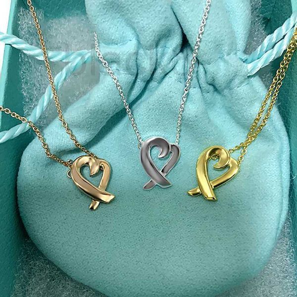 

pendant necklaces designer love necklace s925 sterling silver women's simple, luxury popular advanced design sense collar chain cross h