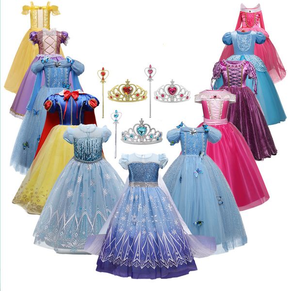 

girl's dresses girls encanto cosplay princess costume for kids 410 years halloween carnival party fancy dress up children disguise clot, Red;yellow