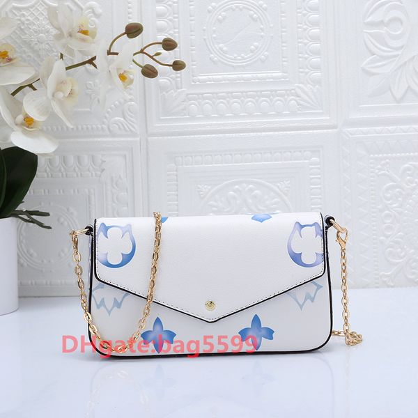

3 pcs set multi bags accessories women crossbody purse messenger flowers shoulder lady leather phone combination bag purses clutch backpack