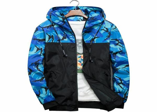 

men039s jackets nice casual camouflage jacket men hooded bomber mens brand slim fit windbreaker hip hop outerwear 6xl camo clot1570974, Black;brown