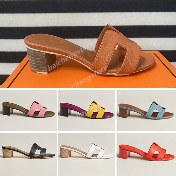 

2023 designer chypre slippers women leather sandals men ladies flip flops summer beach flat slippers s high heels with box 35-42 b5, White;red