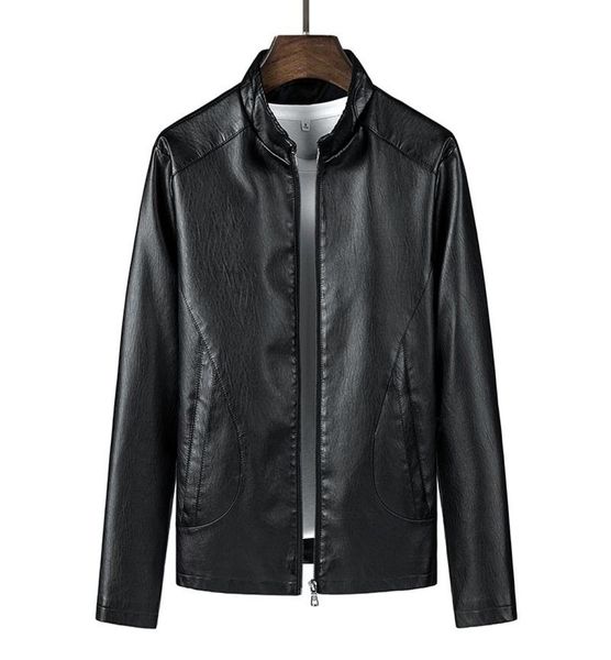 

men039s jackets brand men jacket nice spring fall soft leather for man clothing long sleeves coat korean style thin4985991, Black;brown