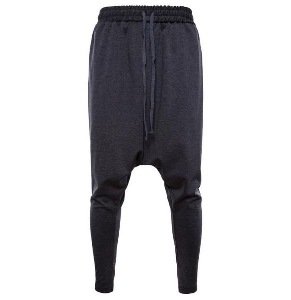 

man autumn new harlem pants loose elastic waist trousers014758088, Black