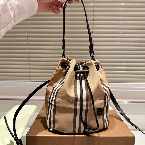 

plaid bucket underarm bags shoulder women bag handbags waterproof designer handbag purse shopping crossbody super soft fashion letters adjus