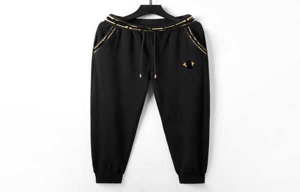 

designer mens womens pants fashion simple solid color trousers sports casual golden coloured sides pocket bottom trousers5328788, Black