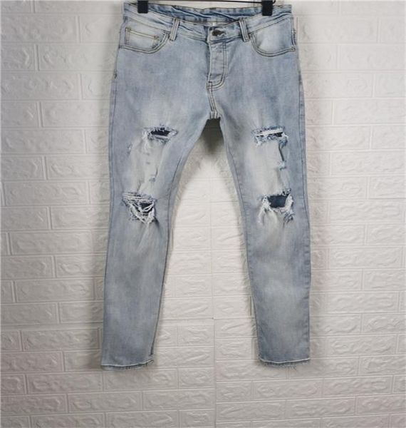 

21ss mens designer jeans classic elasticity vintage trousers fashion holes tie dye cowboy famous brand zipper hip hop painted deni2333926, Blue