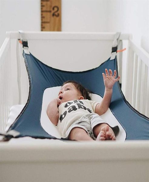 

infant baby hammock newborn kid sleeping bed infant safety bed crib swing elastic hammock adjustable net portable243v9745796