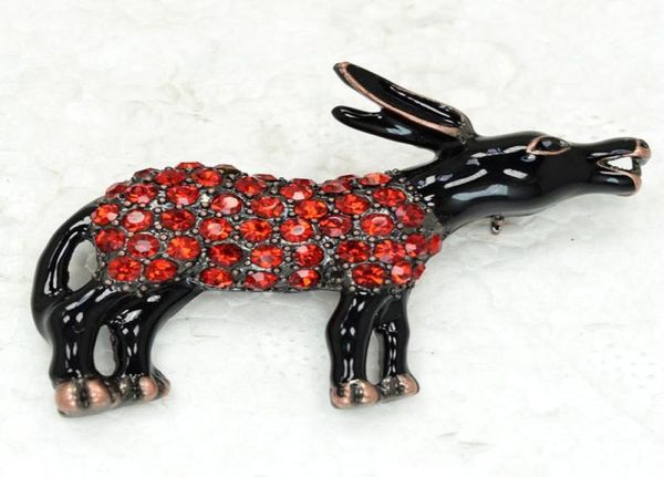 

whole fashion brooch rhinestone enamel donkey pin brooches jewelry gift c1017381345597, Gray