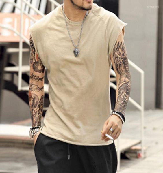 

men039s tshirts brand clothing fitness t shirt men fashion extend long tshirt summer gym short sleeve tshirt cotton bodybuild6627230, White;black