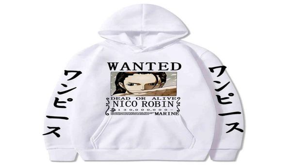 

anime one piece robin hoodie men print pullovers harajuku pullover sweatshirts long sleeve loose streetwear hoodie y11218729442, Black