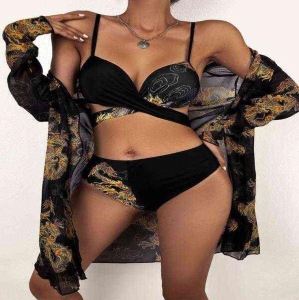 

print bikini split swimsuit women039s steel holder gathered bikini swimsuit2175642, White;black