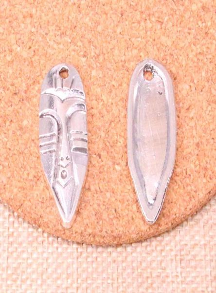 

23pcs charms tiki tribal mask 4015mm antique making pendant fitvintage tibetan silverdiy handmade jewelry9434958, Bronze;silver