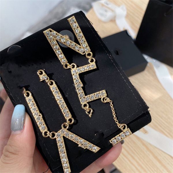 

high-quality gold earrings stud c earing luxury women ccity diamond pearl earring designer jewelry woman 354, Golden;silver