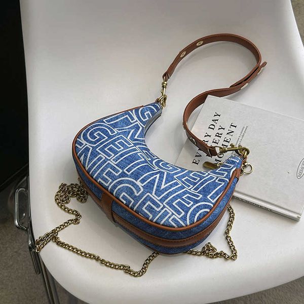 

niche design bags autumn and winter new women's bags fashion chain crossbody shoulder armpit bag 0809