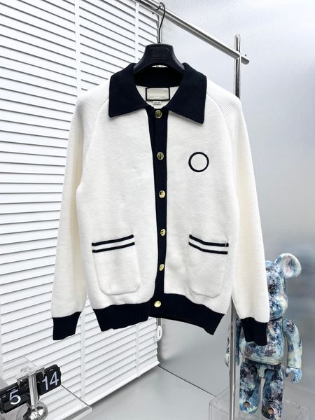 

23 designer men's sweater v-neck autumn/winter new wool cardigan letter print pattern long sleeve pullover knitted women's sweater, Black;brown