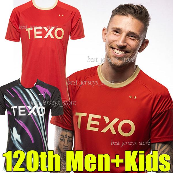 

23/24 aberdeens 120th soccer jerseys 2023 2024 rubezic morris sokler duncan besuijen barron duk miovski polvara duk men kids kit unifoms, Black;yellow