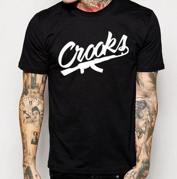 

size s3xl crooks and castles t shirts men short sleeve cotton man tshirt crooks letter mens t shirt tee shirt 4776386, White;black