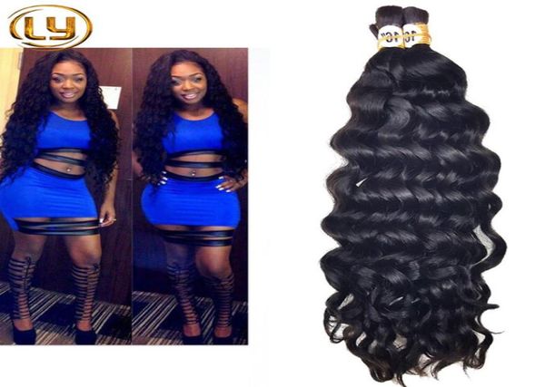 

brazilian human hair bulkunprocessed brazilian mini braiding hair bulk for braiding can dye any color bulk hair8268720, Black