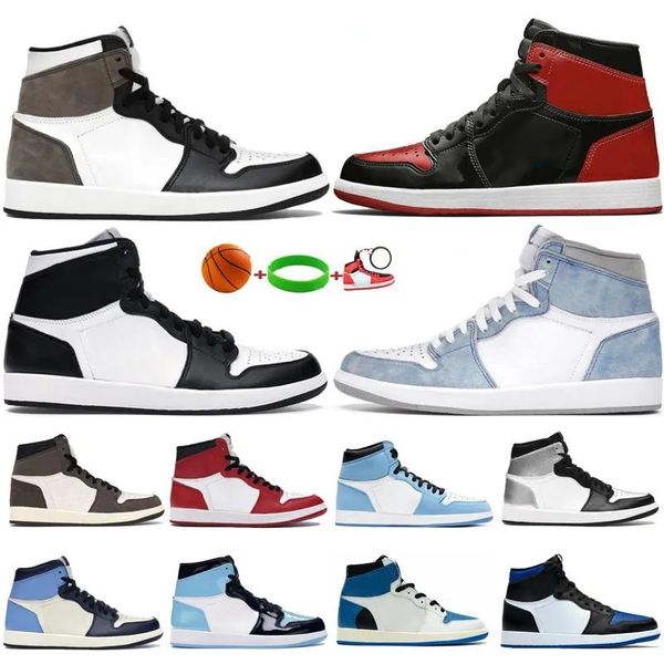 

jumpman mens basketball shoes high unc university blue gold mocha cactus jack obsidian banned bred toe men women trainer sports size 36-46