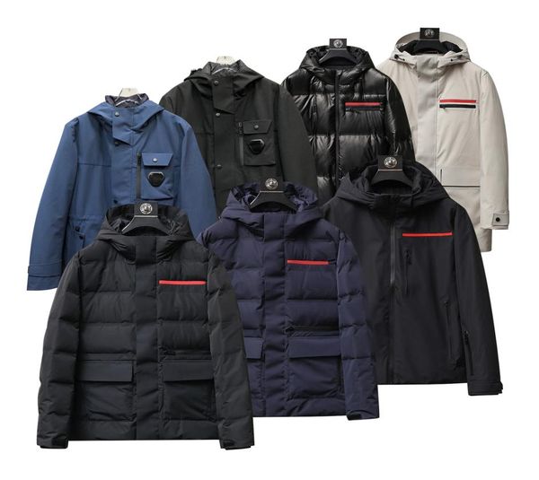 

mens coat parka winter jacket down fashion men women overcoat down womens outerwear causal streetwear size9836425, Black