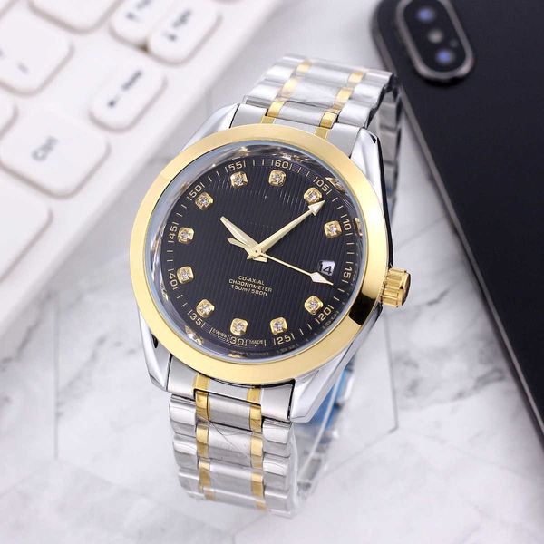 

watches survival bracelets automatic mechanical watch european flower men's mechanical watch trend three pin style, Silver
