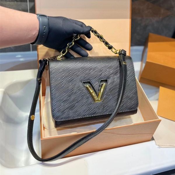 

woman twist bags designer bags crossbody tote bag luxury handbags lady handbag purses fashion cross body single shoulder gold letter lock 5a