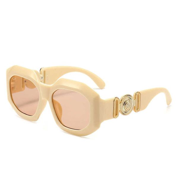 

new irregular big frame net red same style ins street p sunglasses trend sunglasses, White;black