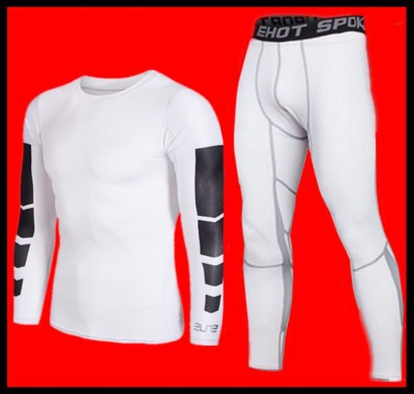 

new 2019 pro running men039s fitness clothing suit men039s sports tights quickdrying elastic compression pants running pant7435087, Black