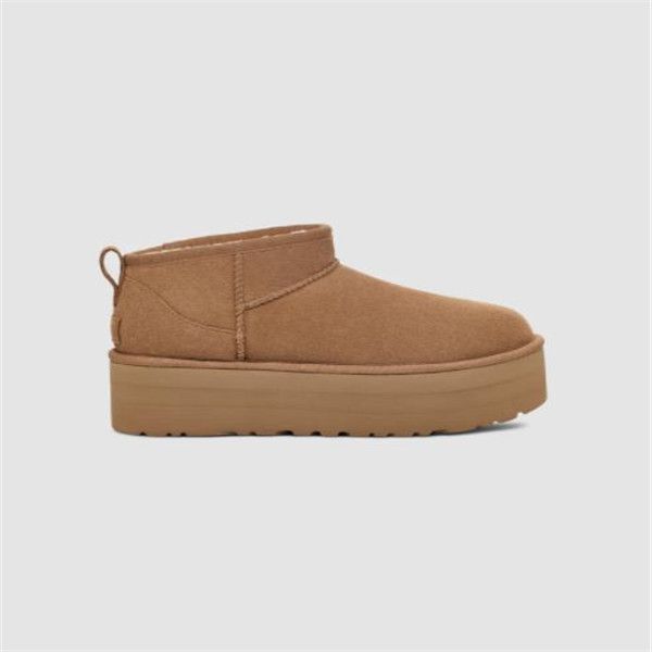 

fashion classic ultra mini platform boots tazz fur slides sheepskin shearling tasman slippers new mules women men slip-on shoes suede upper, Black