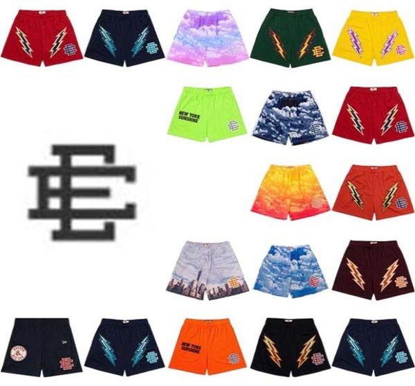 

ee basic mens shorts basketball sportpants tide women fitness short mesh breathable beach pants sports series shorts1721231, White;black