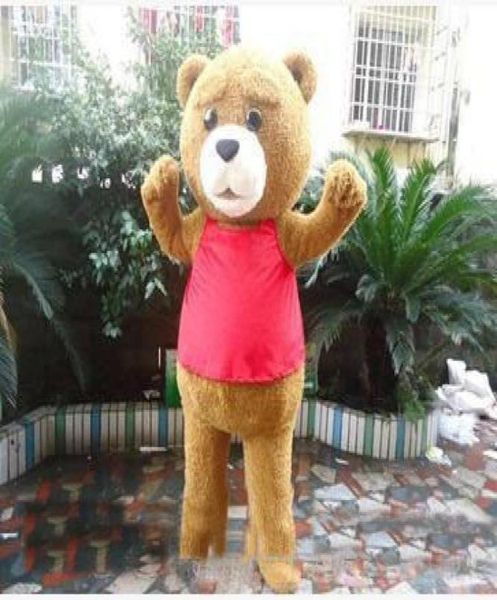 

2019 new teddy bear mascot costume for valentine039s l day thanksgiving day christmas halloween mascot costume4808273, Red;yellow