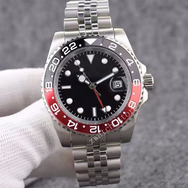 

mens designer automatic watch men's 41mm ceramic ring sapphire 2813 movement dial stainless steel rotatable watch waterproof mechanical, Slivery;golden