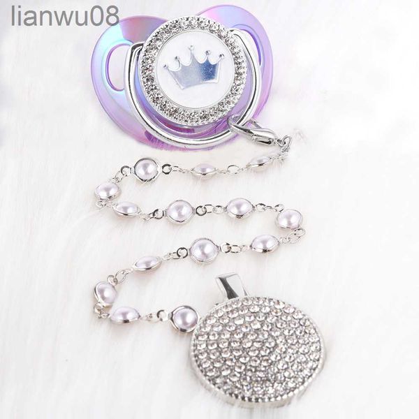

pacifiers# silver pacifier clip new crown pacifier baby essentials silicone pacifier alphabet infant unique baby shower gift chupete x0804