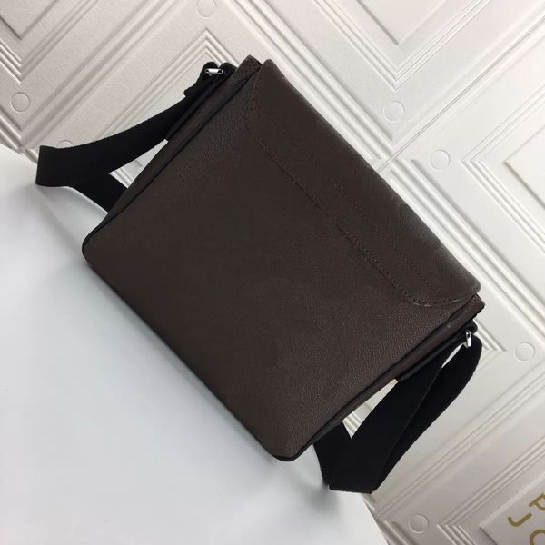 

new flap mens shoulder bags genuine leather designers messenger bag famous trip postman classic handbag briefcase crossbody district wallet, Black;red