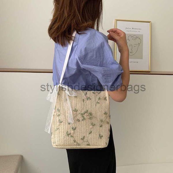 

summer personalized small bag for women 2023 korean version versatile one crossbody fashion scarf straw woven bagstylishdesignerbags