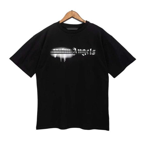 

designer of luxury tshirt brand s angel t shirt pa clothing spray letter short sleeve spring summer tide men and women1913895, White;black