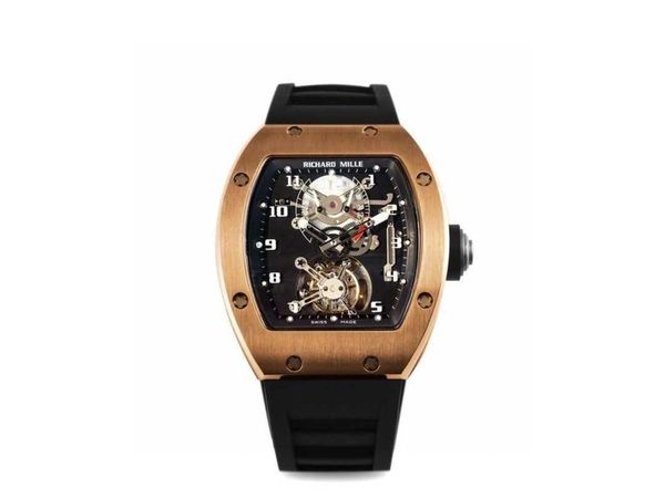 

rm001 real tourbillon watch fantasic superb men wrist watches 3grc high-end quality mechanical uhr all ti case montre richar luxe reloj homb, Slivery;brown