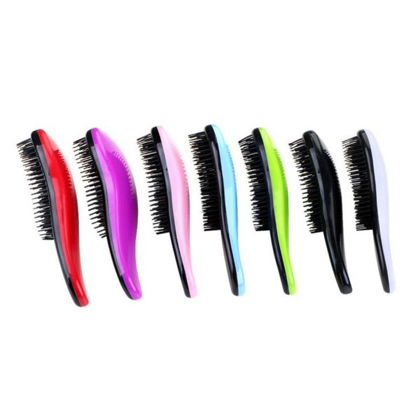 

magic hair styling salon detangling comb children use hair brush comb hair care with 7 colors3446004, Silver