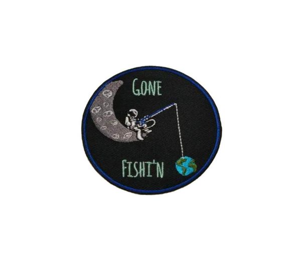 

funny astronaut front size embroidery iron on patch for clothing custom design shirt jeans jacket applique 4128144, Black