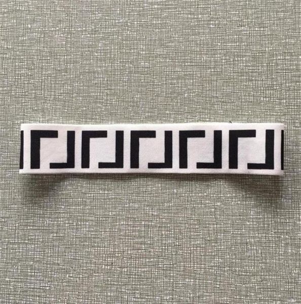 

summer luxury designer elastic black white brown double letters headbands for women fashion head band with letter words hig6847449, Silver