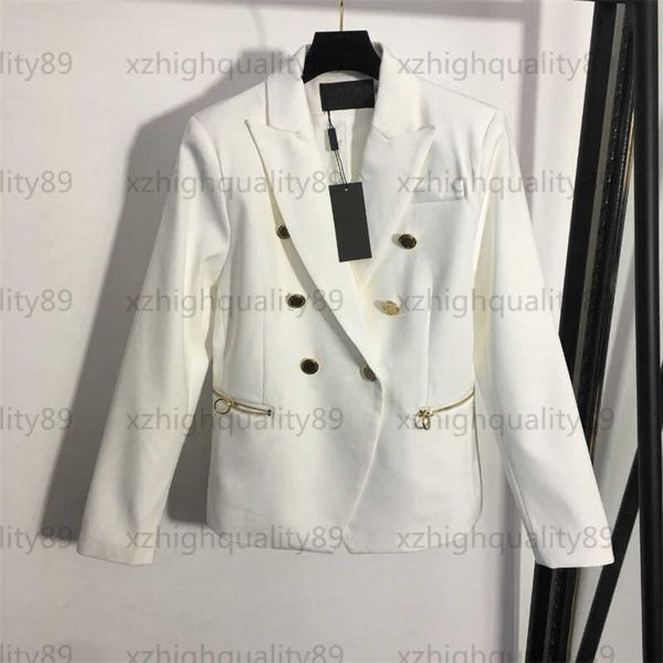 

womens jacket designer white blazer fashion designer clothes b monogrammed double-breasted zipper pockets slim fit blazers for women jackets, Black;brown