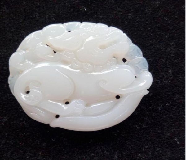 

china039s xinjiang an white jade kirin treasure pendant with d74850221, Silver
