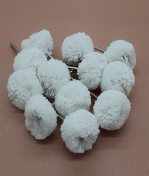 

100pcs white cotton wheel polishing brushes dremel rotary tools accessories 235mm shank t2008157261184, Slivery;crystal