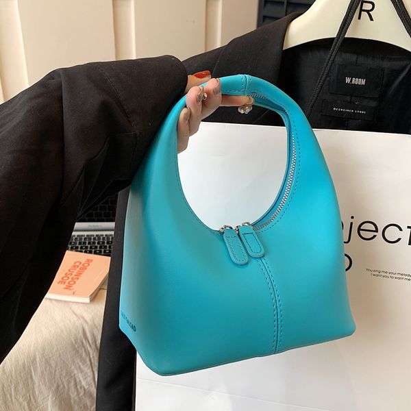 

evening bags 2023 ins luxury women chic armpit blue green pink underarm eveining clutch brand lady soft leather party handbags 230803