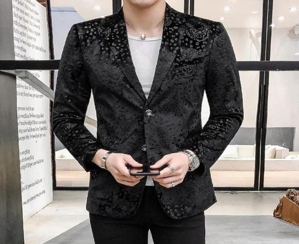 

plus size m5xl stage mens blazer jacket suits tiger print tuxedos men039s blazers and suit jackets stage business casual slim1696579, White;black