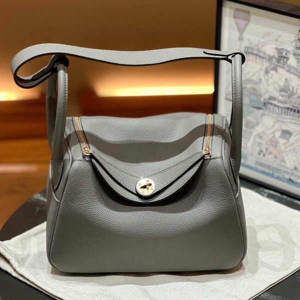 

8a quality h ermes lindis's bags online store high order semi handmade togo layer cowhide lindi bag 2023 leather one shoulder doctor wi