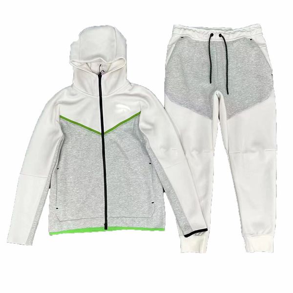 

in the spring of 2023, the couple's cotton knitted zipper leisure sports tide brand suit for men and women sweater suit trend white and, Gray